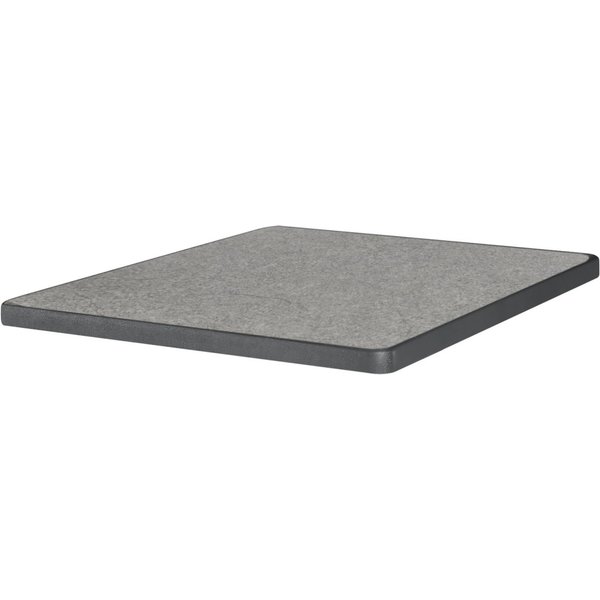 PULSIVA Piano per tavolo Sevelit quadrato; 70x70 cm (LxL); grigio pietra; quadrata