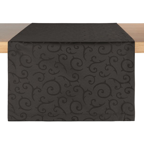 2x PULSIVA Chemin de table Antalya; 40x130 cm (lxL); anthracite; rectangulaire; 2 pièce(s) / Lot