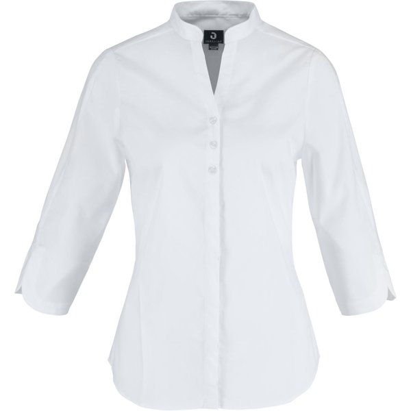 JOBELINE Chemisier femme Lani manches 3/4; Taille 46; blanc