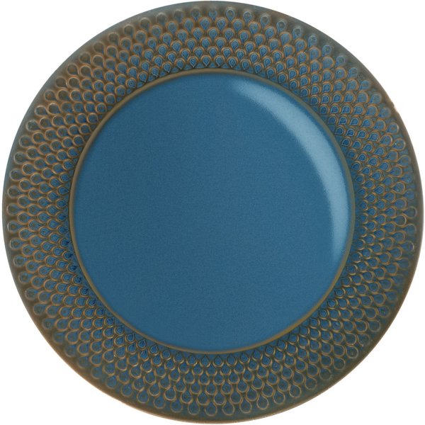 4x VEGA Piatto Aranda piano; 26.5 cm (Ø); blu; rotonda; 4 pz. / Pacco