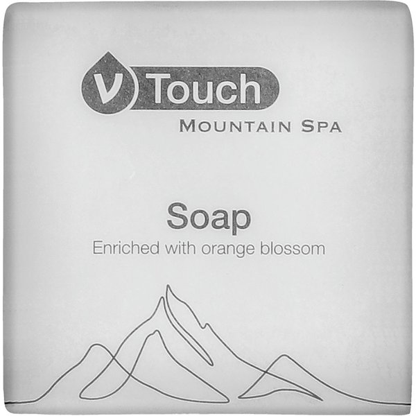 500x V-Touch Savonnette pour hôtel Mountain Spa; blanc; 500 pièce(s) / Lot