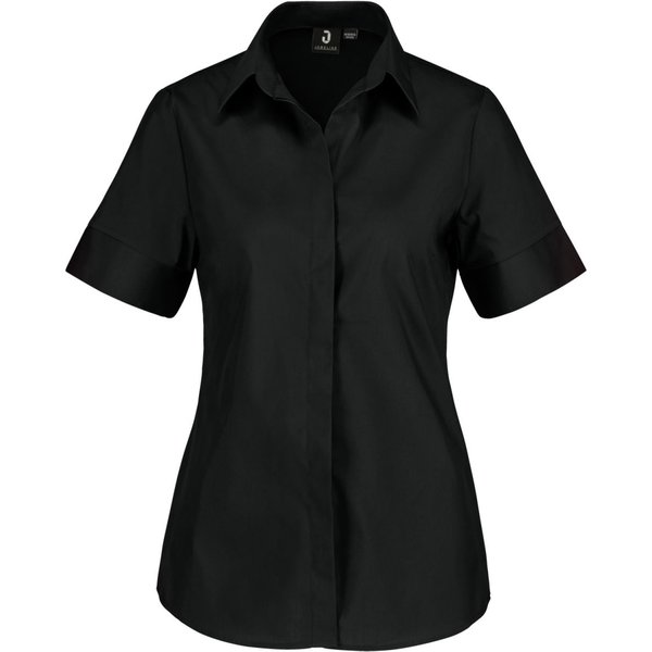 JOBELINE Chemisier femme Fiore manches courtes; Taille 42; noir
