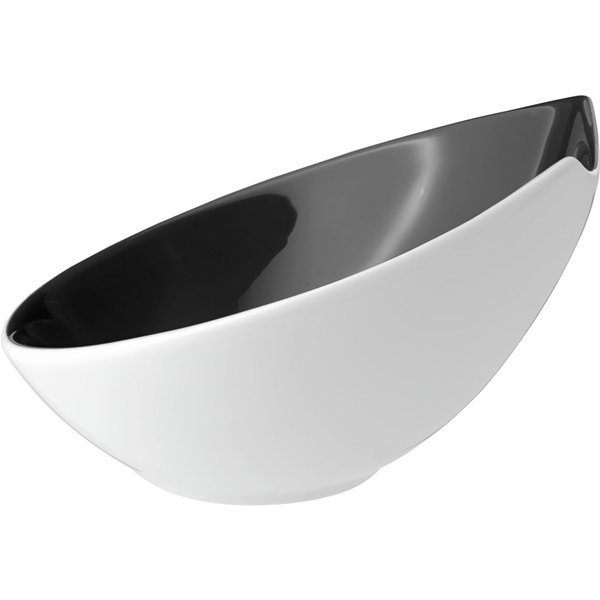 4x VEGA Ciotola Contrast rotondo; 300 ml, 16x17x9.3 cm (LxLxH); antracite; ovale; 4 pz. / Pacco