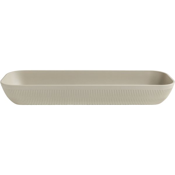 VEGA Saladier Kanas rectangulaire, avec relief; 4 l, 53x16.2x7.5 cm (LxlxH); beige; rectangulaire