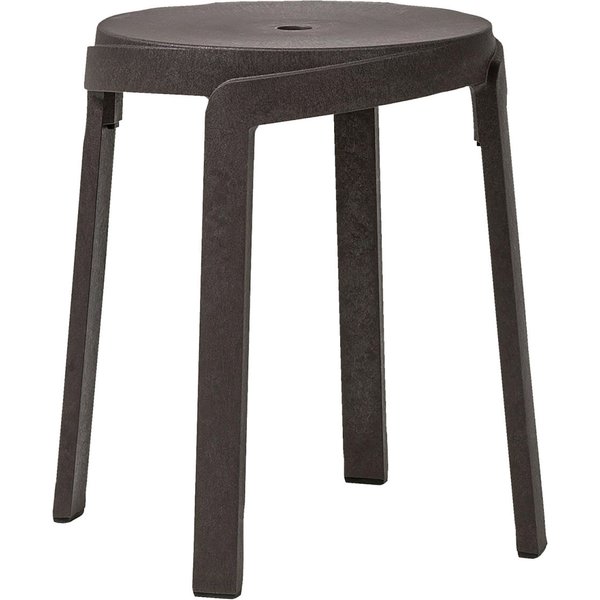 4x Nardi Sgabello Stack; 36.5x36.5x46.5 cm (LxPxH); marrone; 4 pz. / Pacco