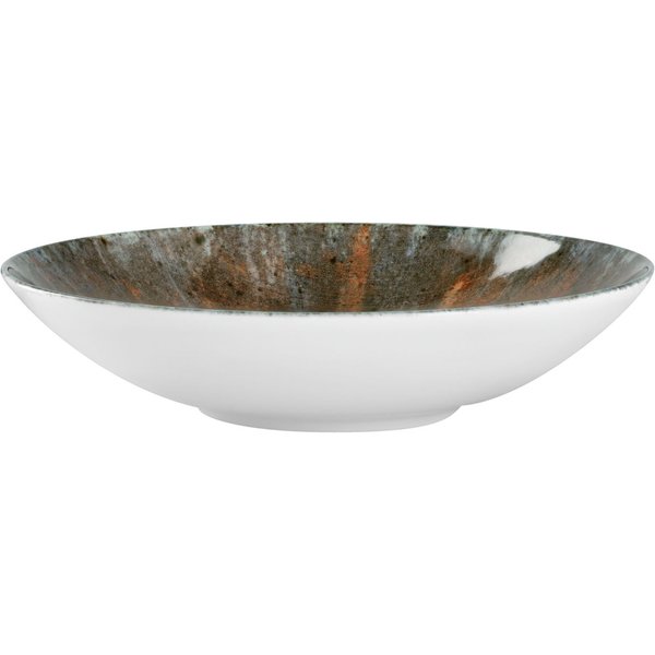 6x VEGA Piatto Saturnus fondo; 700 ml, 21.5x5 cm (ØxH); antracite/verde/arancione; rotonda; 6 pz. / Pacco