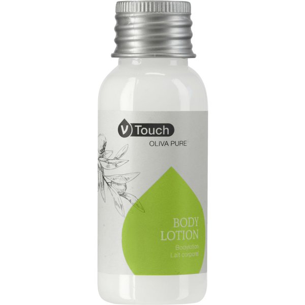 250x V-Touch Lait pour le corps pour hôtel Oliva Pure; 35 ml; blanc; 250 pièce(s) / Lot