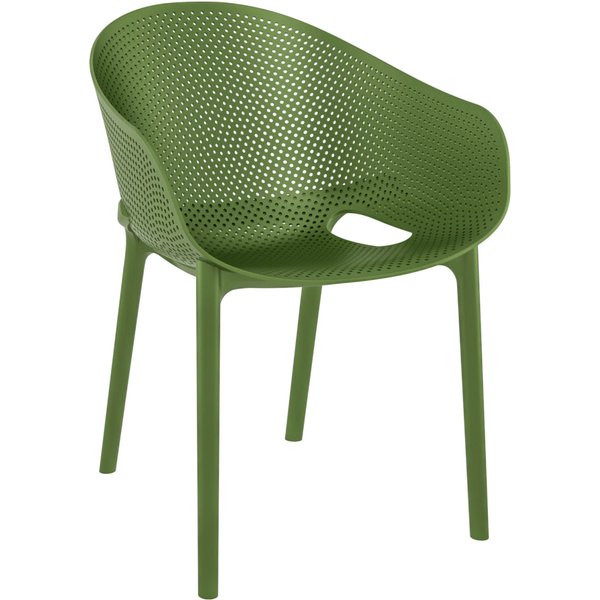 Chaise Sky Siesta; 54x60x81 cm (lxPxH); kaki; 4 pièce(s) / Lot