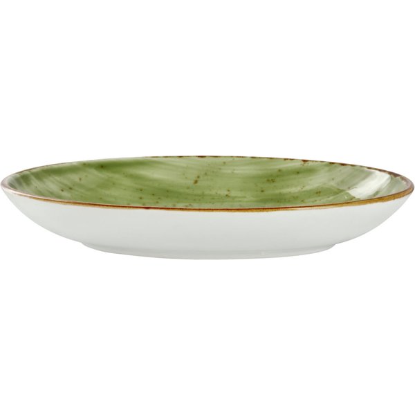 6x VEGA Piatto Nebro fondo, ovale; 800 ml, 27x20.5x4.2 cm (LxLxH); verde chiaro; ovale; 6 pz. / Pacco