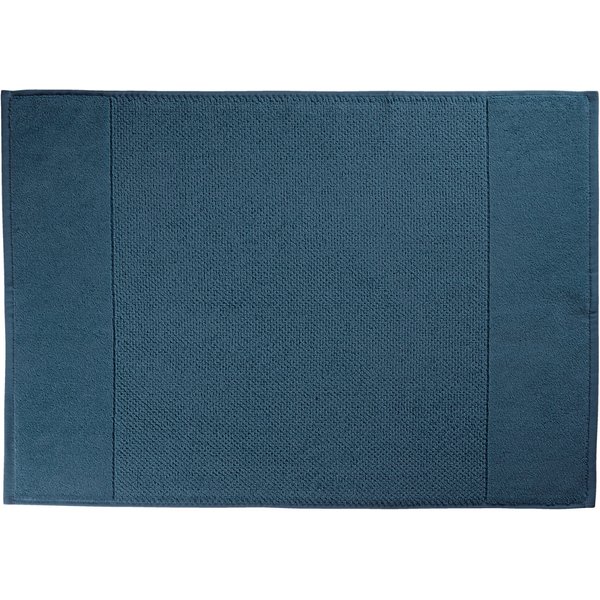 ERWIN M. Tappeto bagno Duo; 50x70 cm (LxL); petrolio