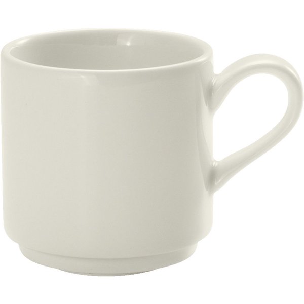 6x VEGA Tazzina caffè Opus impilabile; 90 ml, 6x6 cm (ØxH); avorio; 6 pz. / Pacco