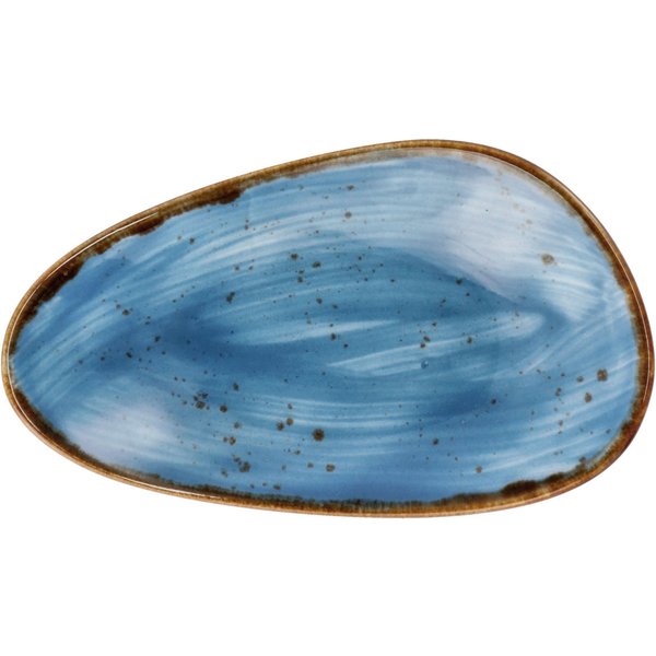 6x VEGA Piatto Nebro forma organica; 17x10x3 cm (LxLxH); blu chiaro; 6 pz. / Pacco