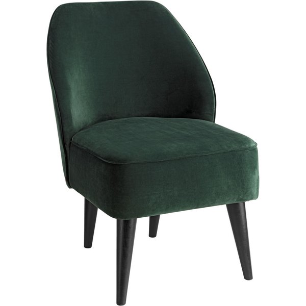 VEGA Poltrona Lasse in velluto; 54x60x82 cm (LxPxH); seduta abete