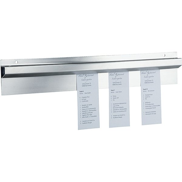 PULSIVA Portacomande per ristorante Common; 60x8 cm (LxH); argento