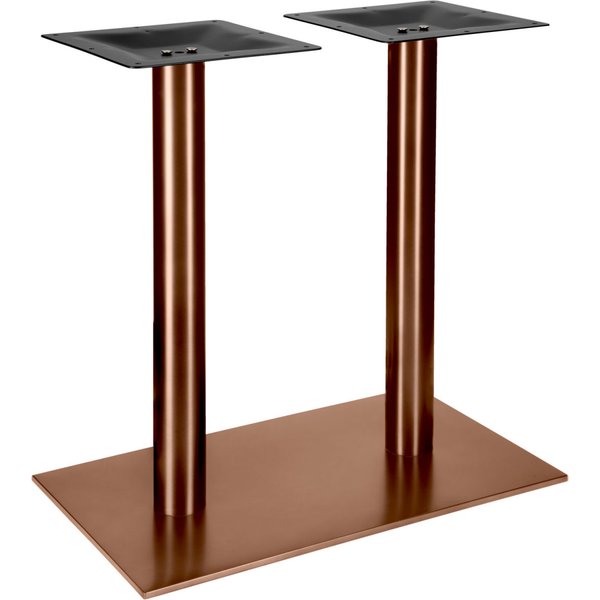 VEGA Pied de table double d'intérieur Orio rectangulaire; 70x40x72 cm (lxLxH); bronze; rectangulaire