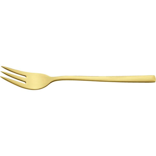 12x VEGA Fourchette à gâteau Dorado; 14.5 cm (L); doré; 12 pièce(s) / Lot