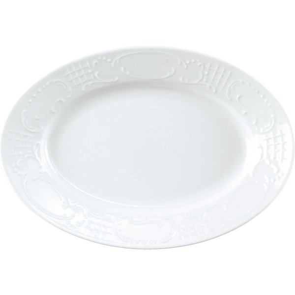 6x PULSIVA Assiette/plat Symphonie; 28x20x3.5 cm (LxlxH); blanc; ovale; 6 pièce(s) / Lot
