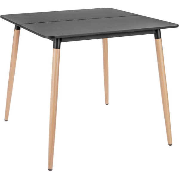 Table d'extérieur Gimani carrée VEGA; 80x80x72 cm (LxlxH); Plateau anthracite, Structure brun; carré(e)