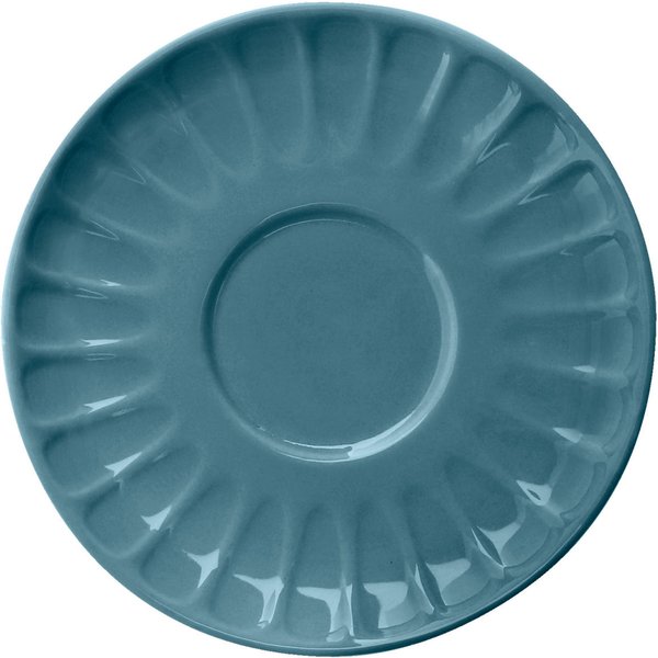 6x VEGA Sous-tasse café expresso Bel Colore; 11.5 cm (Ø); bleu; 6 pièce(s) / Lot