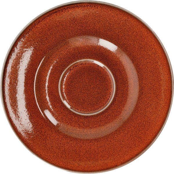 6x VEGA Piattino per tazza cappuccino Oriente; 16.5 cm (Ø); terracotta; rotonda; 6 pz. / Pacco