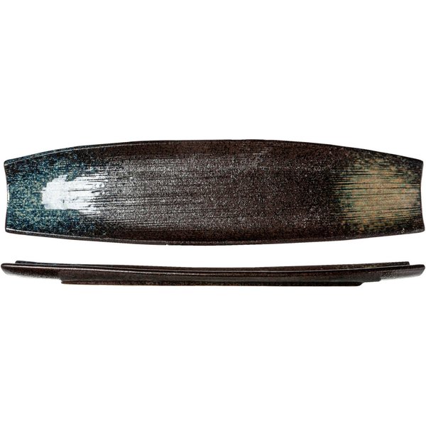 2x Cosy & Trendy Piatto Black yoru rettangolare; 51x13x3.5 cm (LxLxH); nero/blu; 2 pz. / Pacco