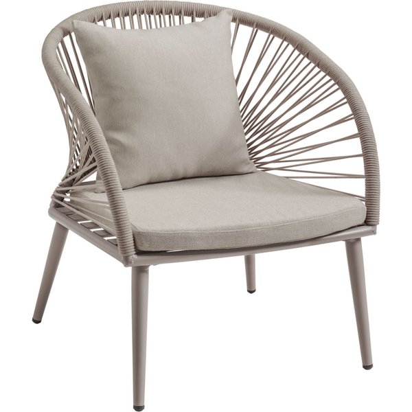 Fauteuil lounge d'extérieur Alcamo VEGA; 66x73x82 cm (lxPxH); beige