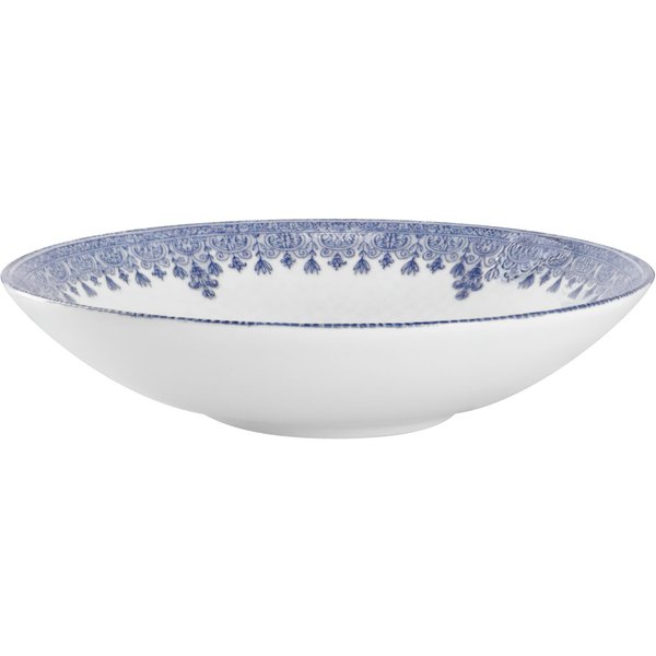 6x VEGA Piatto Nonna fondo, con decoro; 700 ml, 21.5x5 cm (ØxH); blu/bianco/rosé; rotonda; 6 pz. / Pacco