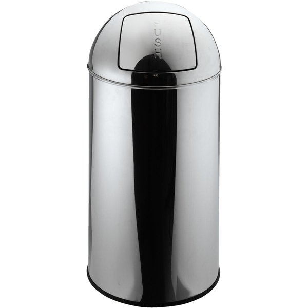 PULSIVA Cestino per rifiuti Elliot; 50000 ml, 35x72 cm (ØxH); argento; rotonda