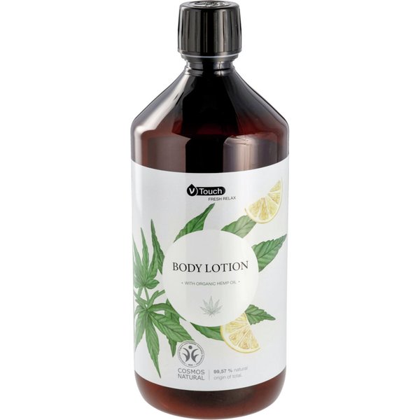 Crema per il corpo per hotel Fresh Relax Bottiglia di ricarica V-Touch; 1000 ml; bianco crema; 6 pz. / Pacco