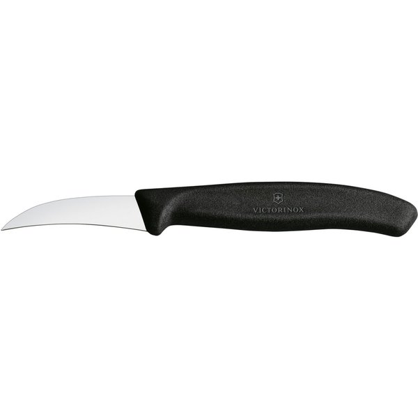 6x Victorinox Spelucchino curvo Swiss Classic; lunghezza lama 6 cm, 16.2 cm (L); argento/nero; 6 pz. / Pacco