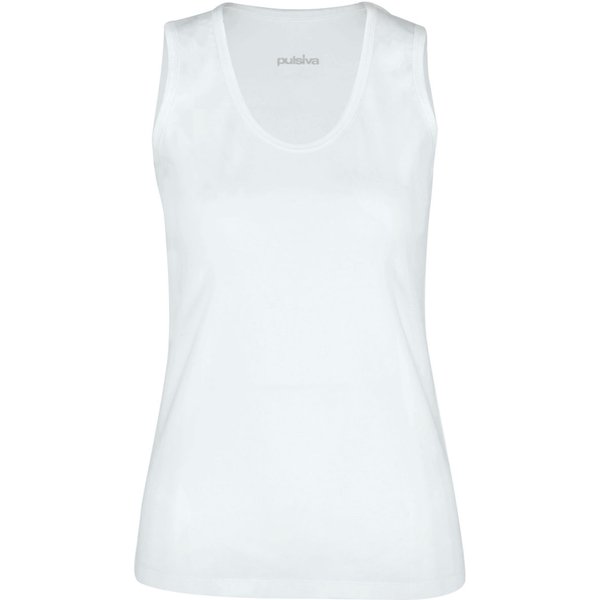 Top da donna Double Tanktop PULSIVA; Taglia L; bianco; 2 pz. / Pacco