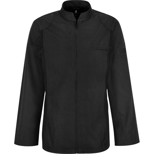 JOBELINE Veste de cuisine homme Racer manches longues; Taille 66; noir