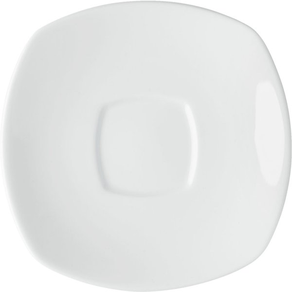 6x VEGA Sous-tasse café Bali; 15x15 cm (Lxl); blanc; carré(e); 6 pièce(s) / Lot