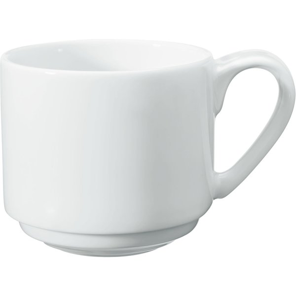 6x VEGA Tazza cappuccino Pallais impilabile; 200 ml, 7.4x7 cm (ØxH); bianco; rotonda; 6 pz. / Pacco