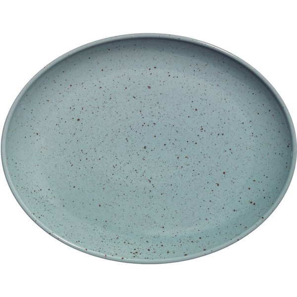 3x VEGA Assiette/plat Alessia; 28x22x2.7 cm (LxlxH); turquoise; ovale; 3 pièce(s) / Lot