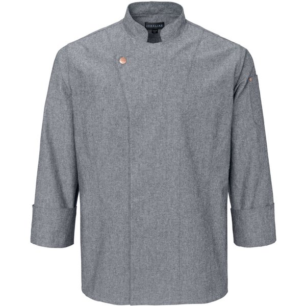 JOBELINE Giacca da cuoco Scott maniche lunghe Chambray; Taglia 60; grigio