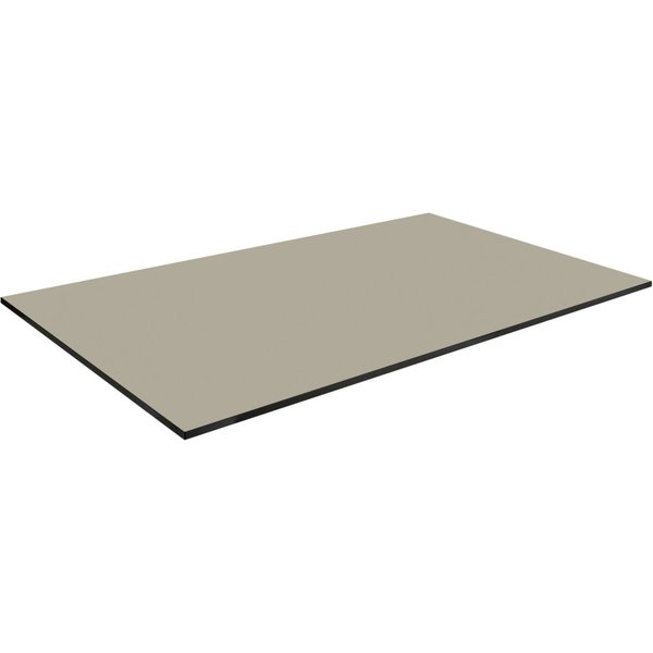 Plateau de table d'extérieur, HPL Compa rectangulaire VEGA; 139x77 cm (Lxl); taupe; rectangulaire