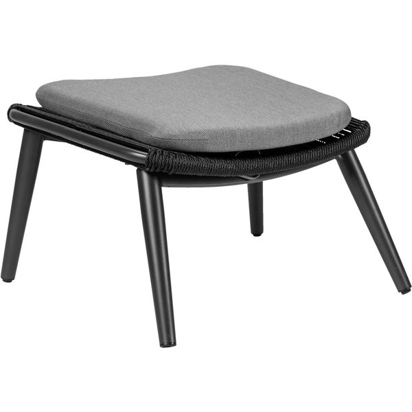 VEGA Repose-pieds Ondaro; 76x64x42.5 cm (lxPxH); Assise anthracite, Structure anthracite