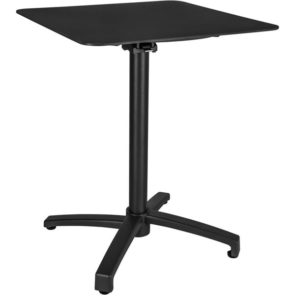 Table d'extérieur en aluminium Taipa carrée VEGA; 60x60x72 cm (LxlxH); Plateau noir, Structure noir; carré(e)