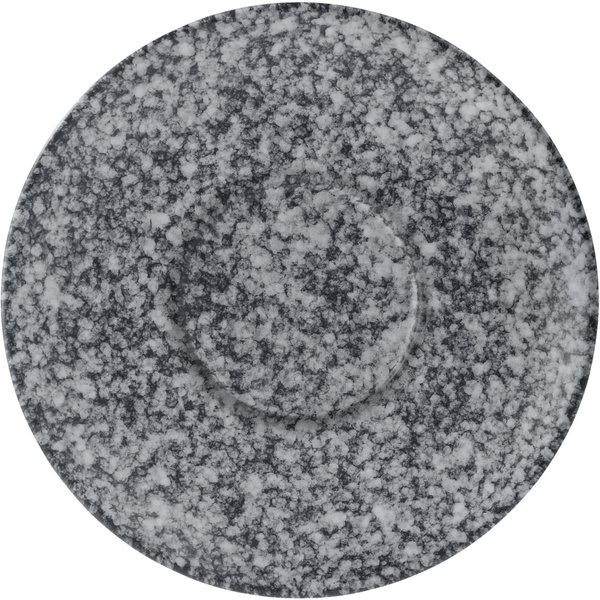 4x VEGA Piattino Mamoro adatto per ciotola 15.5x6.5 cm; 22.5x2 cm (ØxH); nero/bianco; rotonda; 4 pz. / Pacco