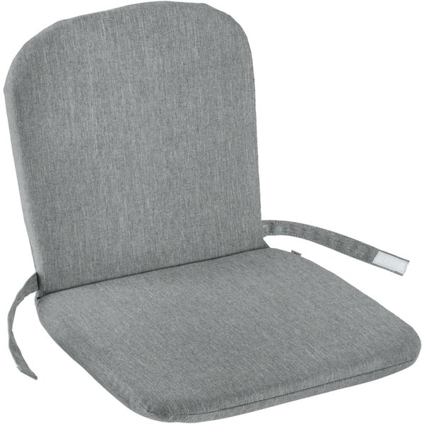 4x VEGA Cuscino per sedia Linea con schienale; 41x38x3 cm (LxLxH); antracite melange; 4 pz. / Pacco