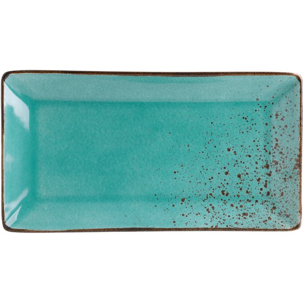 2x VEGA Assiette/plat Palana; 31x16.5x3.2 cm (LxlxH); turquoise; rectangulaire; 2 pièce(s) / Lot