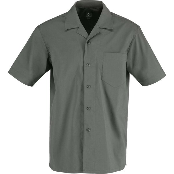 JOBELINE Camicia da uomo Magnum Maniche corte; Taglia 41/42; grigio scuro