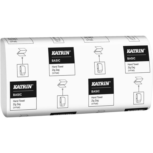 Essuie-mains 1 pli en Z Katrin; 23.2x23 cm (Lxl); gris; 20 pièce(s) / Lot