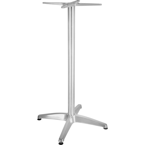 PULSIVA Base tavolo alta Past alluminio; 66x66x108 cm (LxLxH); argento