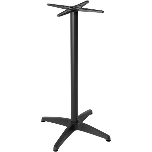 PULSIVA Pied de table haut Past aluminium; 66x66x108 cm (lxLxH); noir