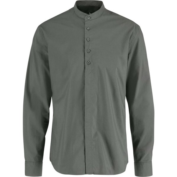 JOBELINE Chemise homme Lani manches longues; Taille 37/38; gris foncé
