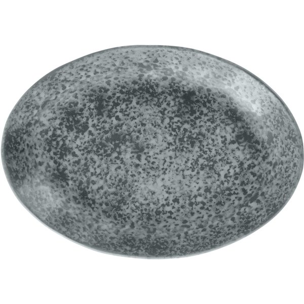 6x VEGA Assiette/plat Arona ovale; 20.5x14.5x2.8 cm (LxlxH); anthracite; ovale; 6 pièce(s) / Lot
