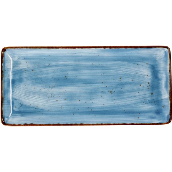 3x VEGA Piatto Nebro rettangolare; 33.5x16x2.1 cm (LxLxH); blu chiaro; 3 pz. / Pacco