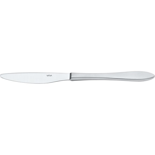12x VEGA Couteau de table Reggio mat; 22.5 cm (L); argenté, Poignée argenté; 12 pièce(s) / Lot